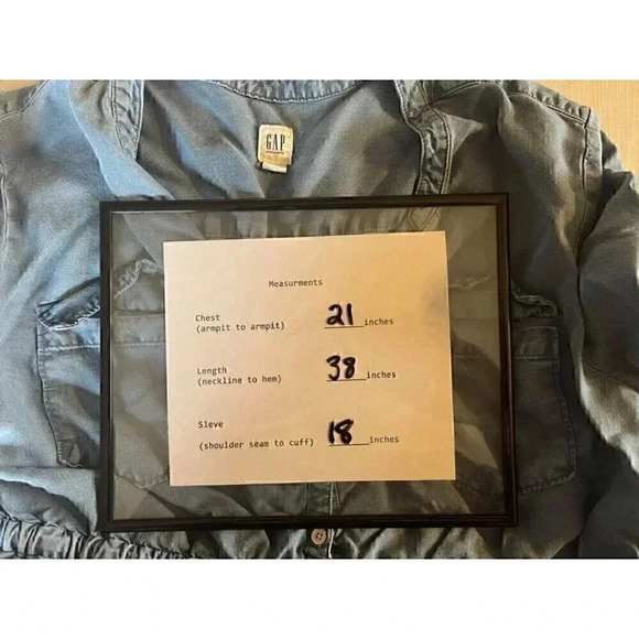 gap maternity light wash denim dress with pockets, size L - Picture 13 of 13